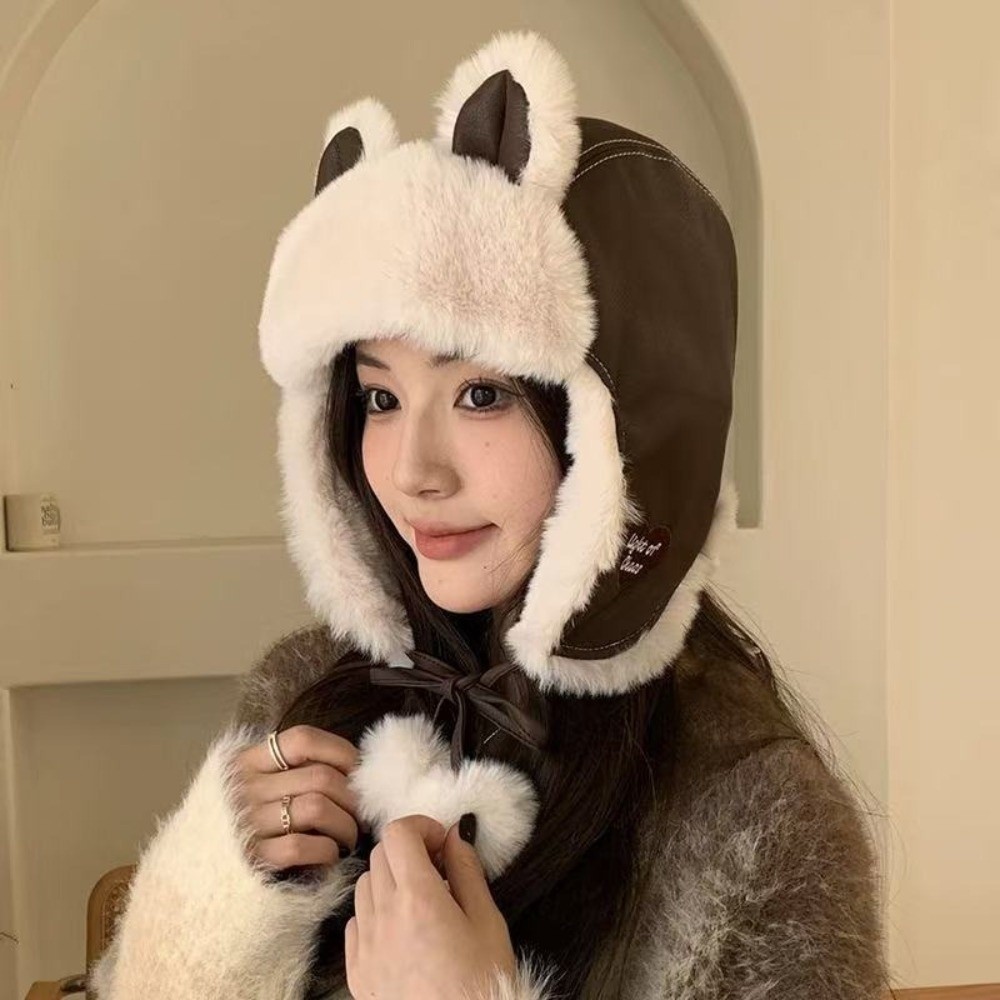Trapper Hat Ear Flap - Klasik Suni Deri Ayı Kulaklı Trapper