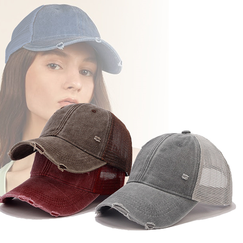 Trucker Cap Mesh - Moda kamyon şoförü şapkaları düz renk