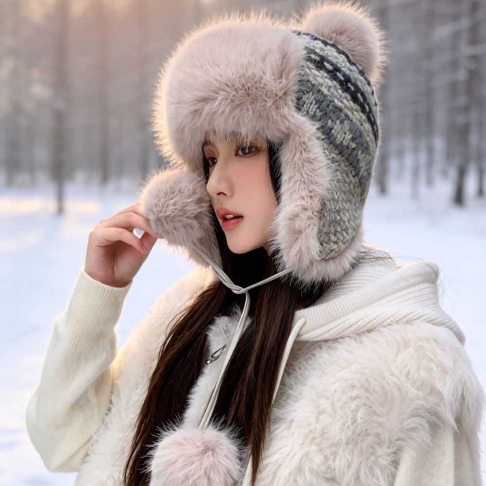 Şık Polyester Örme Kulaklıklı  - Trapper Hat Ear Flap incelemesi ve fiyatı