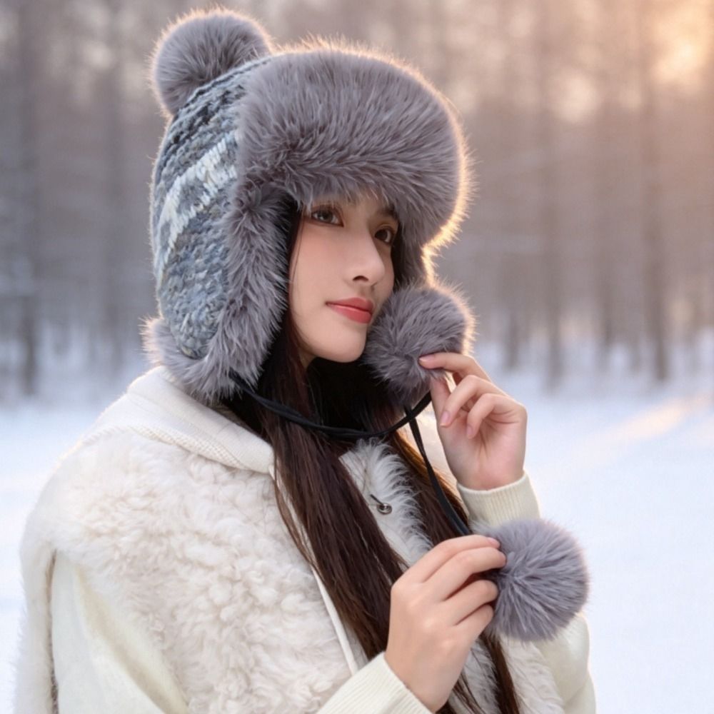 Şık Polyester Örme Kulaklıklı  - Trapper Hat Ear Flap incelemesi ve fiyatı